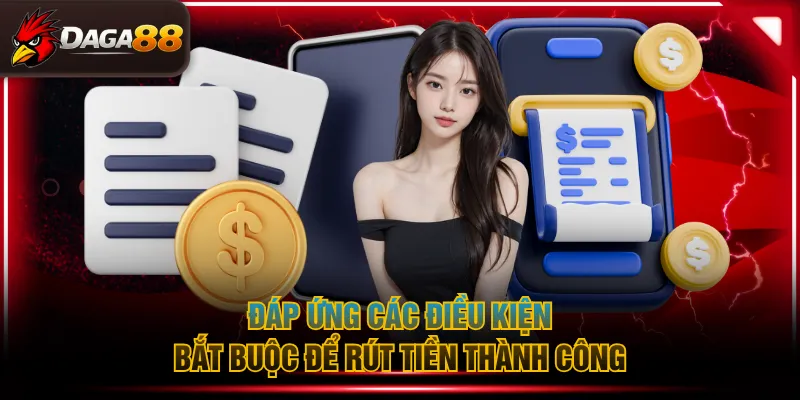 Đáp ứng các điều kiện bắt buộc để rút tiền thành công