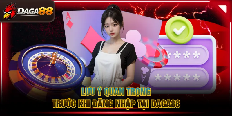 Lưu ý quan trọng trước khi đăng nhập tại DAGA88
